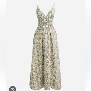 J.Crew V-neck smocked-waist dress in Liberty® fabric